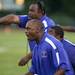 Ypsilanti Head Coach Ra-Mon Watkins argues a fumble call on Friday. The Ypsilanti Phoenix lost to the Saline Hornets 14-49. Daniel Brenner I AnnArbor.com